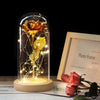 6 Colour Beauty And The Beast Red Rose In A Glass Dome On A Wooden Base