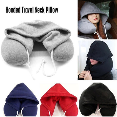 Hooded Travel Neck Pillow