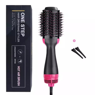 Hair Dryer Brush Volumizer Blow 2 in 1 straightener and curler