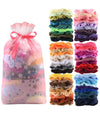 60 pc Velvet hair scrunchies